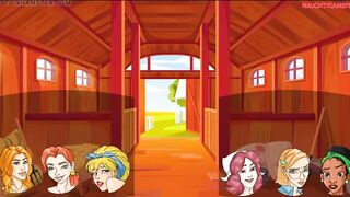 Joy on Farm with Large Jock Lads Charming Breasty Farm Beauties - Anime Porn Games